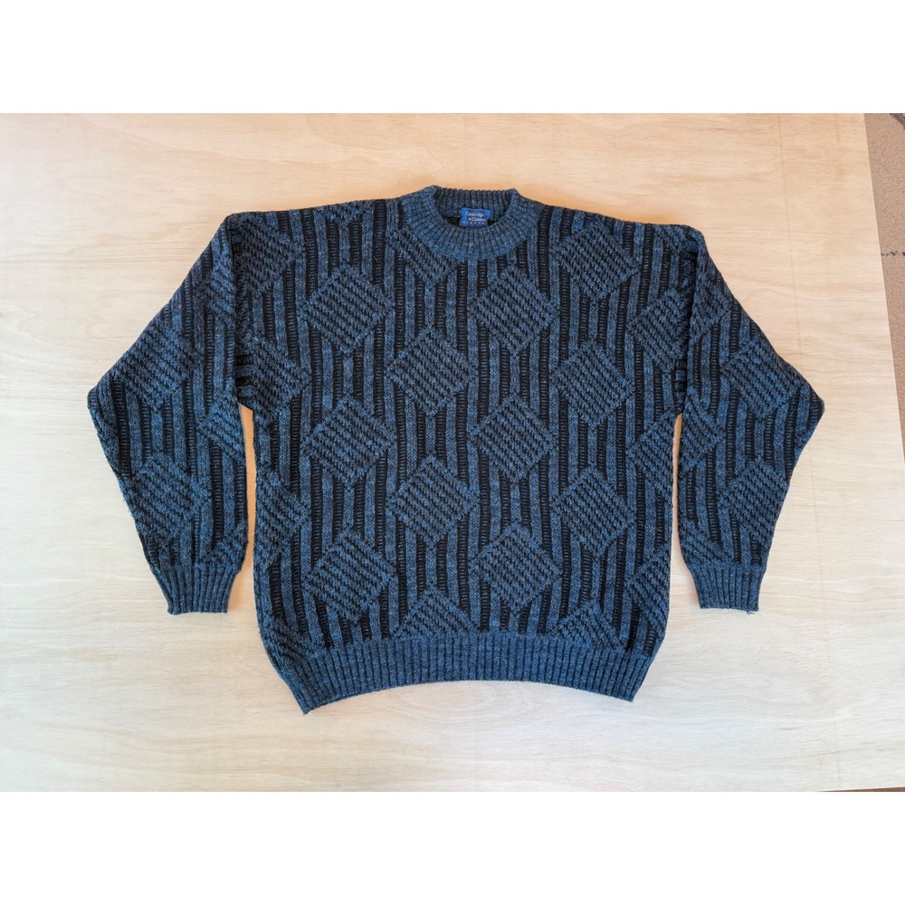 Vintage 90s Made in Italy Cambridge Classics Wool Blend Chunky Knit Sweater - XL